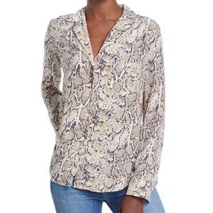 Rails 100% Silk snakeskin Rebel Blouse